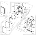 Samsung DV48J7770EW/A2-00 front/door diagram