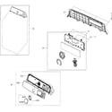 Samsung DV48J7770EW/A2-00 control panel diagram