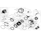 Samsung WF511ABW/XAA-01 tub & drum diagram