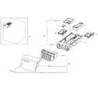 Samsung WF511ABW/XAA-01 drawer diagram