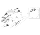 Samsung WF511ABW/XAA-01 housing-drawer diagram