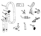Eureka AS1001A handle & accessories diagram