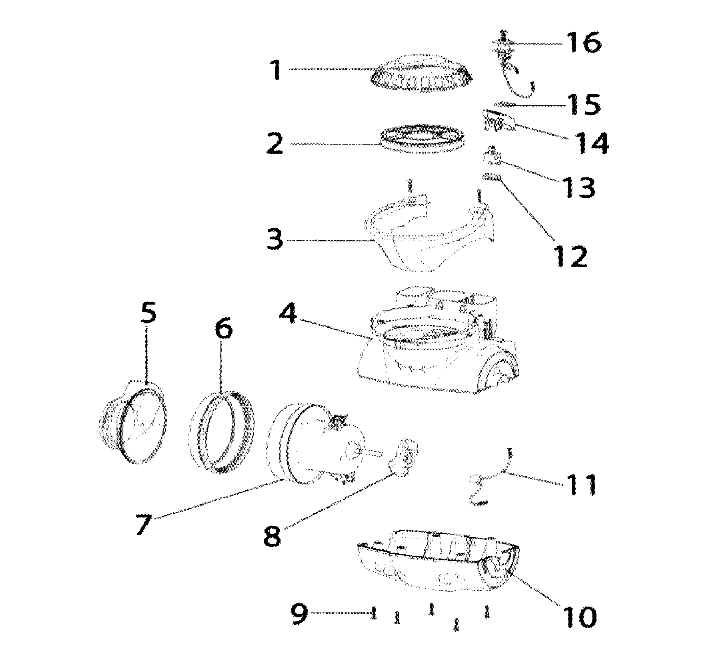 Motor & housin