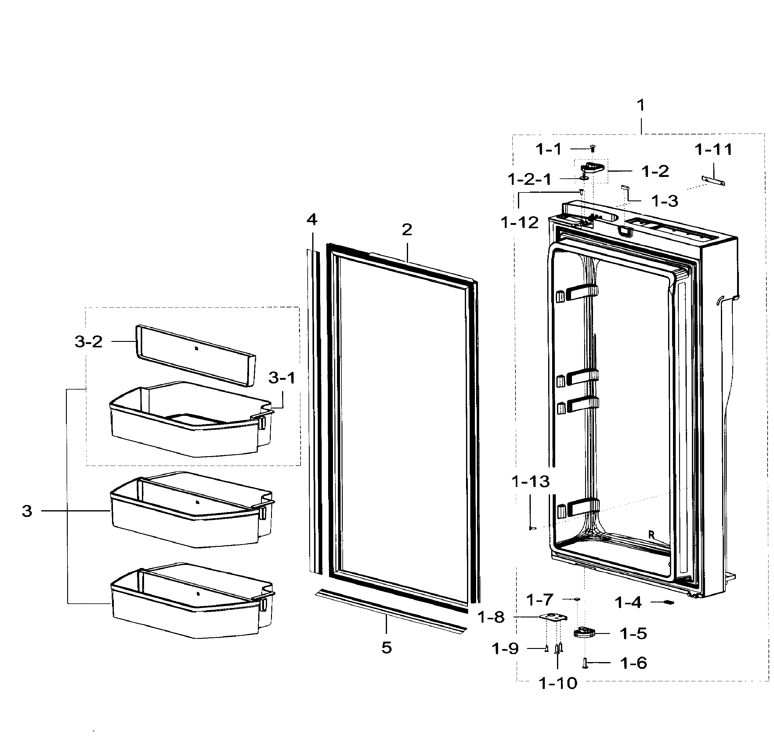 Fridge door rt