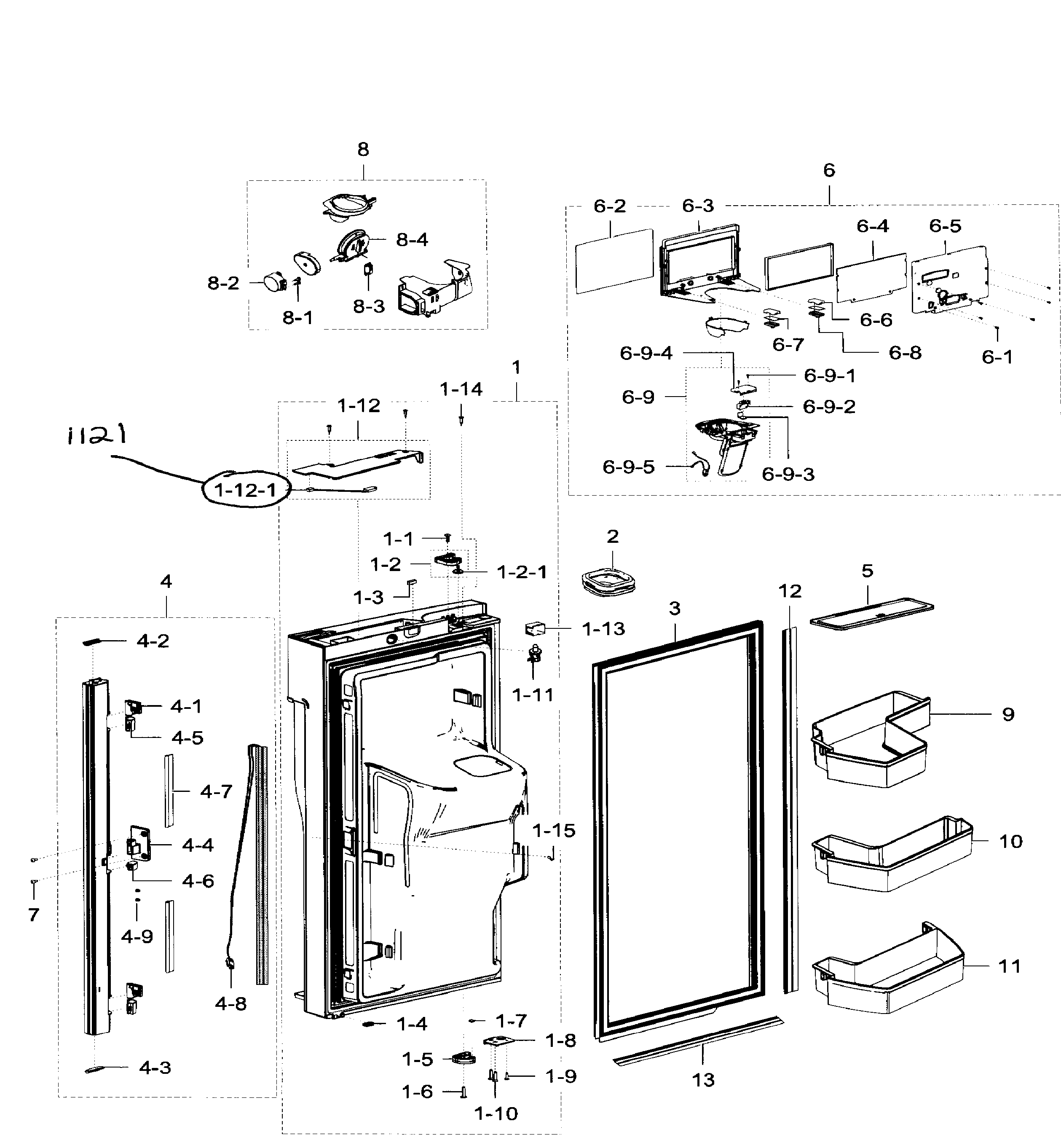 Fridge door lt