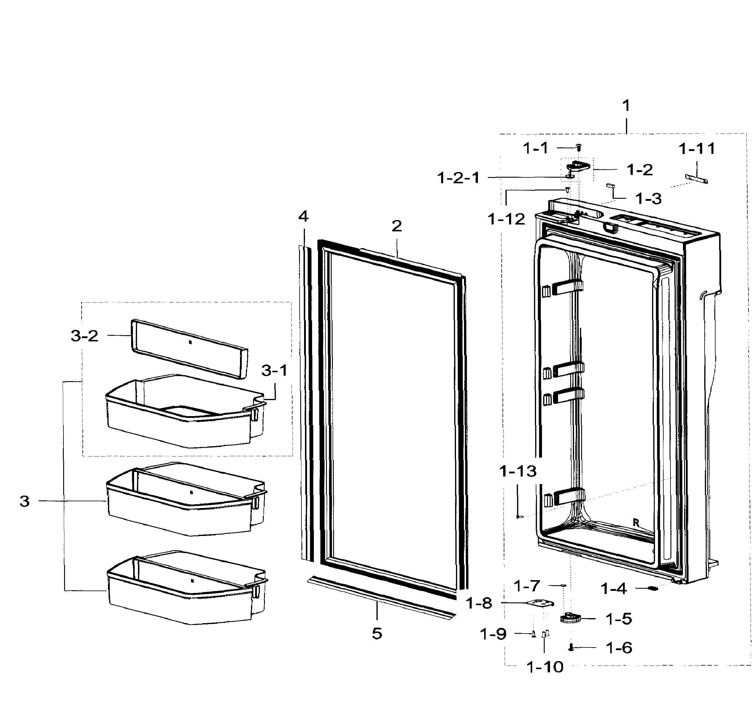 Fridge door rt