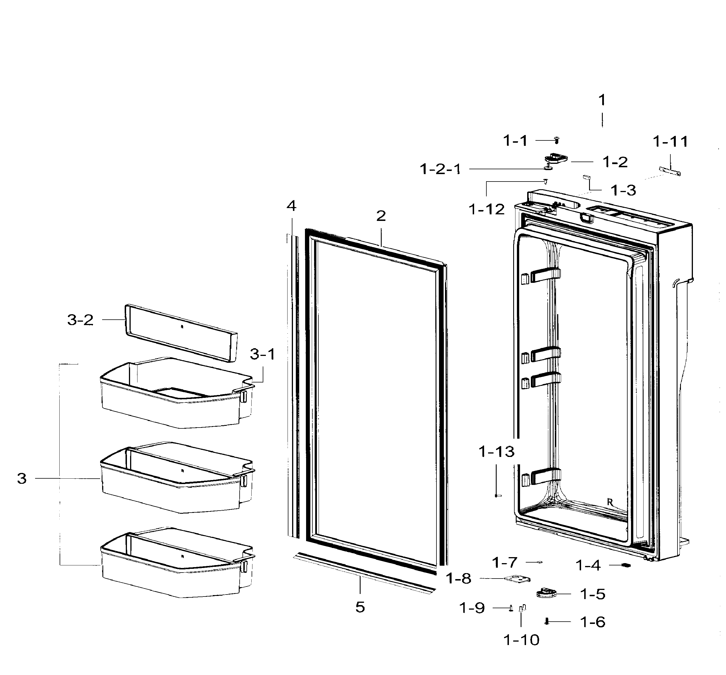 Fridge door rt