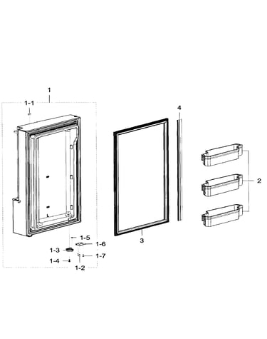 Freezer door lt