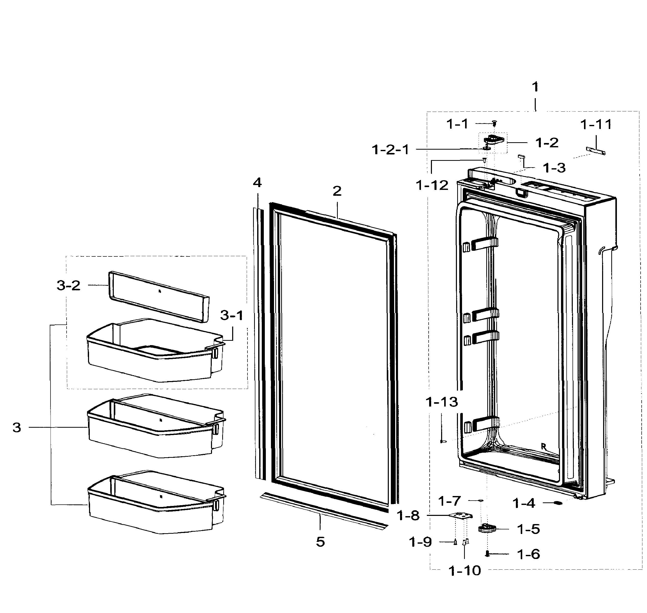Fridge door rt