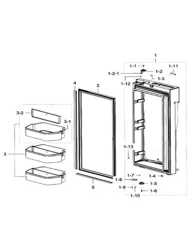 Fridge door rt