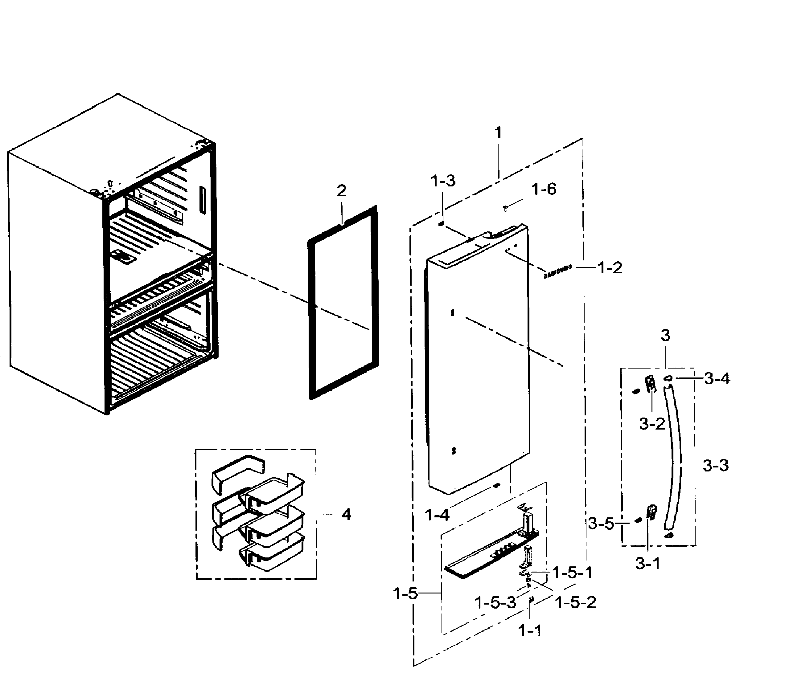 Fridge door rt
