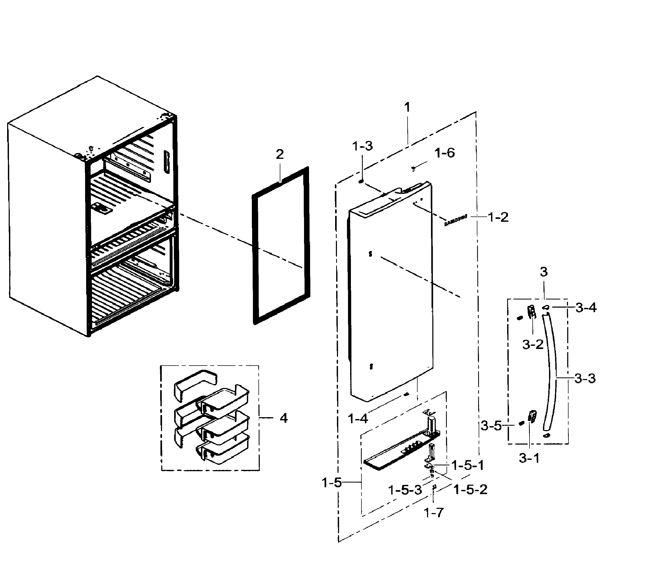 Fridge door rt