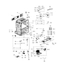 Samsung RF28HMEDBSR/AA-08 cabinet diagram