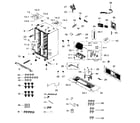 Samsung RH25H5611BC/AA-01 cabinet diagram