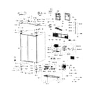 Samsung RH29H9000SR/AA-01 cabinet diagram