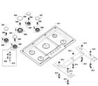 Bosch NGM3654UC/02 burners diagram