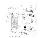 Samsung RFG299AARS/XAA-00 cabinet diagram
