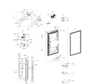 Samsung RFG299AARS/XAA-00 left door diagram