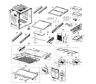 Samsung RF260BEAESR/AA-00 fridge diagram