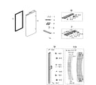 Samsung RF260BEAESR/AA-00 door left diagram