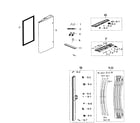 Samsung RF260BEAESR/AA-01 door left diagram