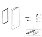 Samsung RF260BEAESR/AA-01 door right diagram