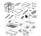 Samsung RF260BEAESR/AA-02 fridge diagram