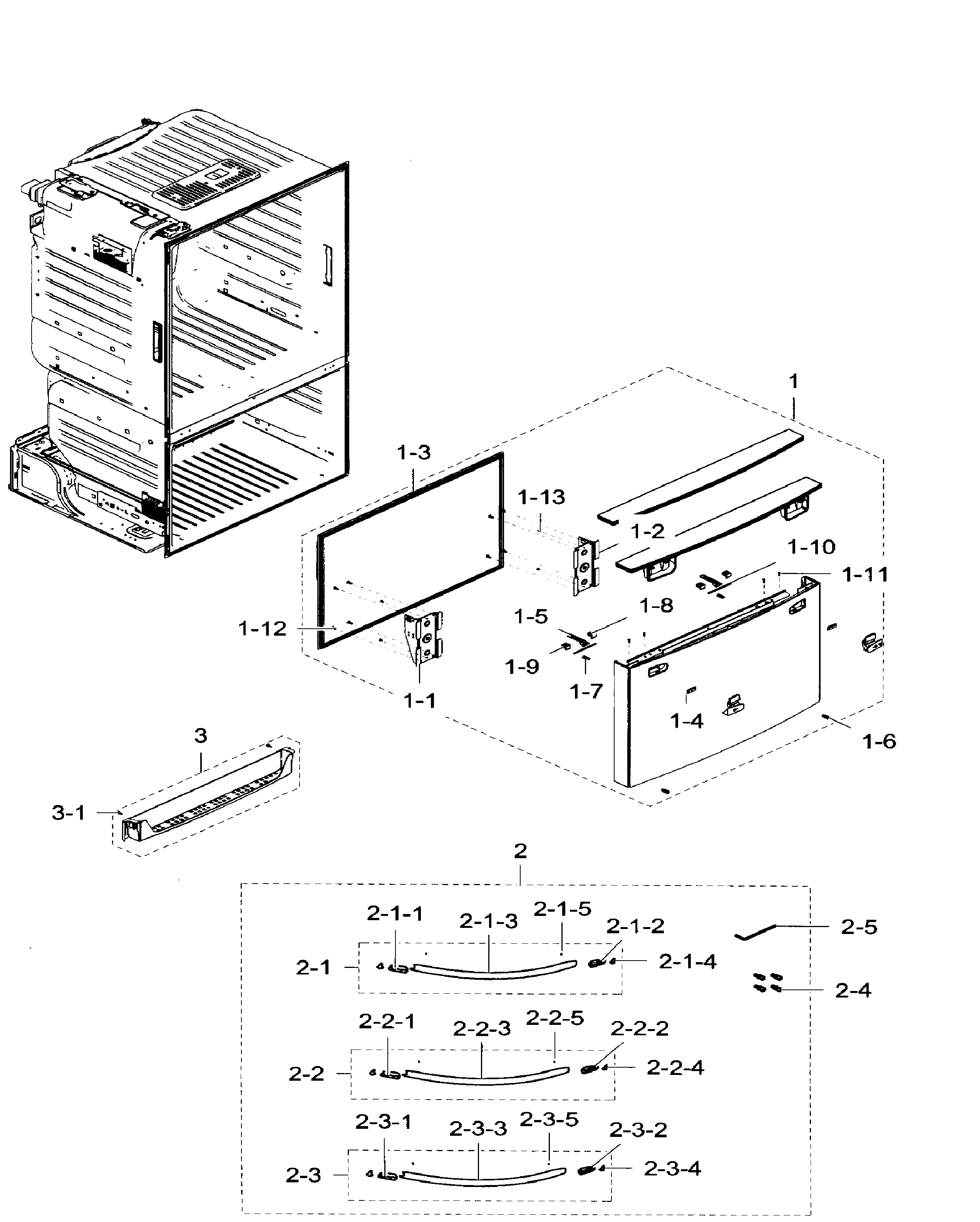 Freezer door