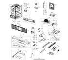 Samsung RF26HFENDSR/AA-02 cabinet diagram