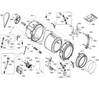 Bosch WFVC6450UC/26 drum diagram