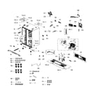 Samsung RS25H5111BC/AA-01 cabinet diagram