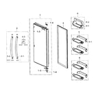 Samsung RS25H5111SR/AA-01 right door diagram