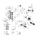 Samsung RS25H5111WW/AA-01 cabinet diagram