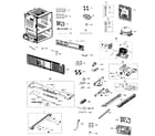 Samsung RF260BEAEBC/AA-02 cabinet diagram