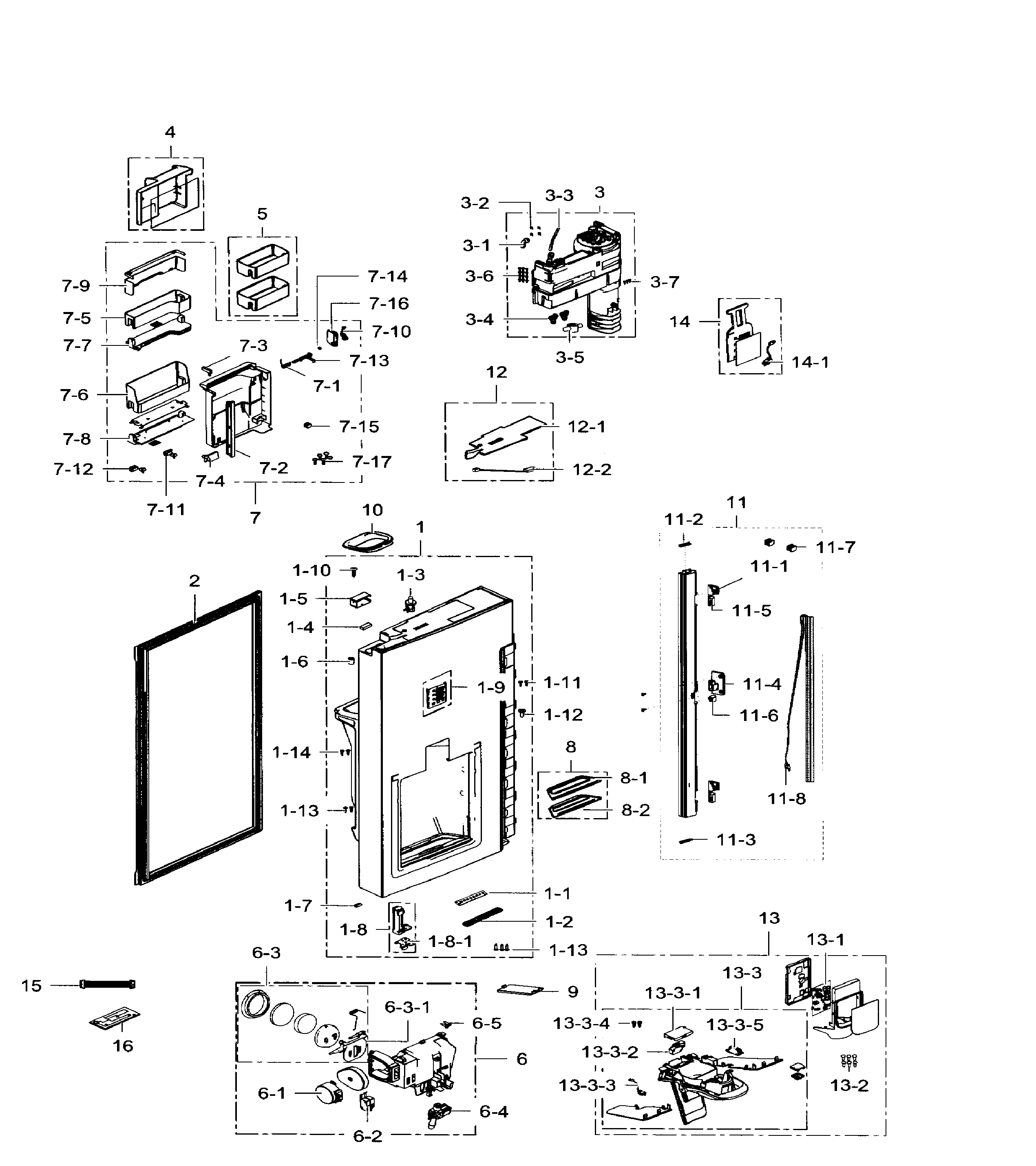 Fridge door left