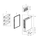 Samsung RF34H9960S4/AA-04 freezer door right diagram