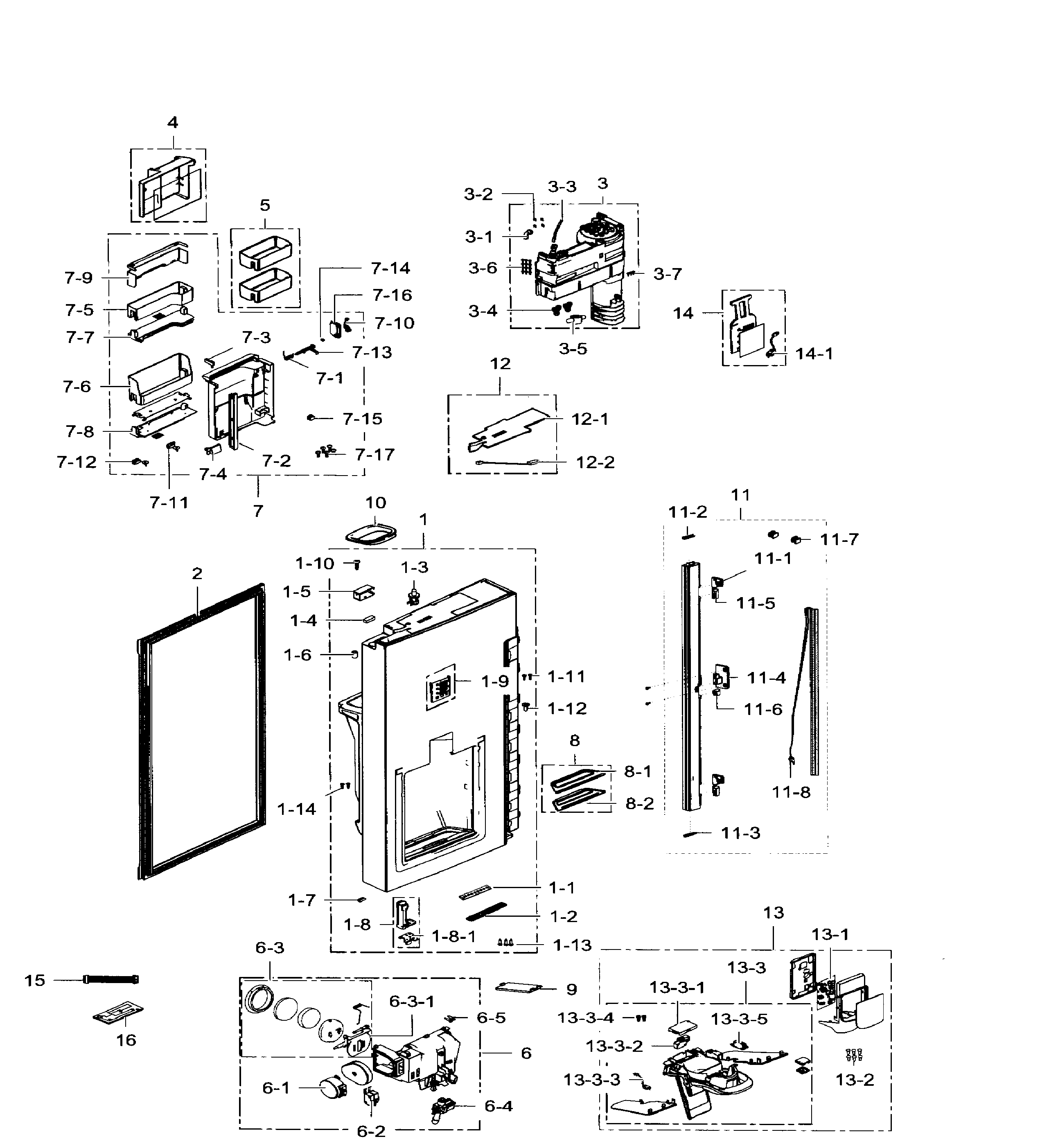 Fridge door left