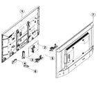 Samsung UN32J5205AFXZA-LS03 cabinet diagram