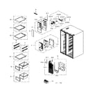 Samsung RS265TDBP/XAA-00 freezer diagram