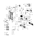 Samsung RS265TDBP/XAA-00 cabinet diagram