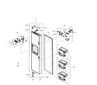 Samsung RS265TDBP/XAA-00 freezer door diagram