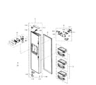 Samsung RS265TDBP/XAA-01 freezer door diagram