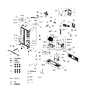 Samsung RS265TDBP/XAA-02 cabinet diagram