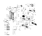 Samsung RS265TDRS/XAA-02 cabinet diagram