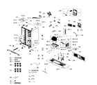 Samsung RS265TDRS/XAA-03 cabinet diagram