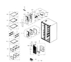Samsung Refrigerator Parts RS265 RS 265 TDRS Shelves 27s2 shelf