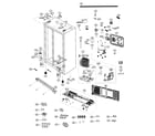 Samsung RS25H5000WW/AA-01 cabinet diagram