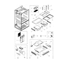 Samsung RF268ACWP/XAA-01 fridge diagram