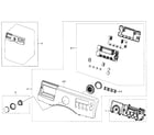 Samsung WF350ANR/XAA-01 control panel diagram