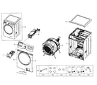Samsung WF350ANW/XAA-05 main section diagram